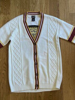 RVCA Matt Leines Uprise Cardigan Sweater Tiger Head Women's Small